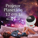 Projetor Planetário 12 em 1 (Rotação 360°)