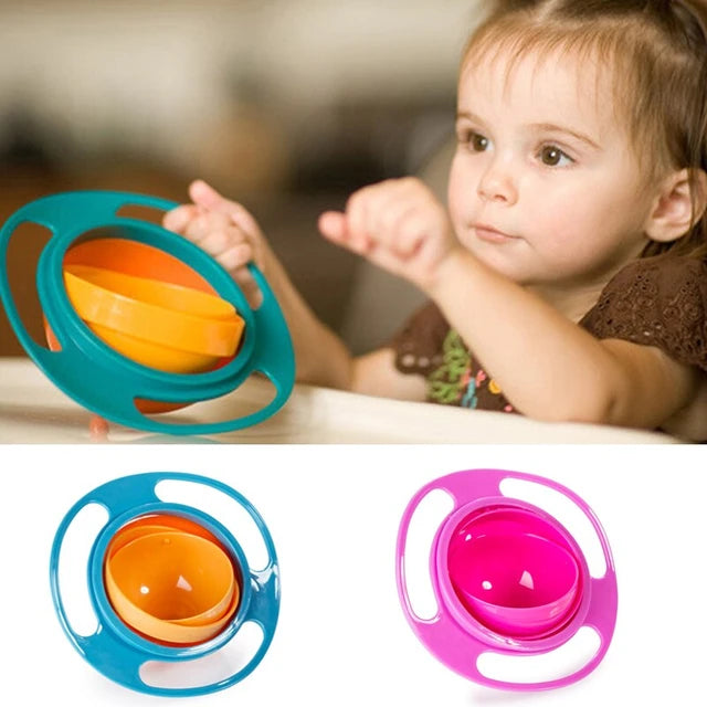 Tigela Mágica Infantil 360° (Refeição sem sujeira)